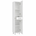 Badschrank – 170 × 35 × 30 cm, mit Schubladen