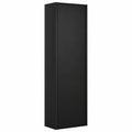 Hochschrank – 35 × 35 × 135 cm, mit Stauraum, Schwarz