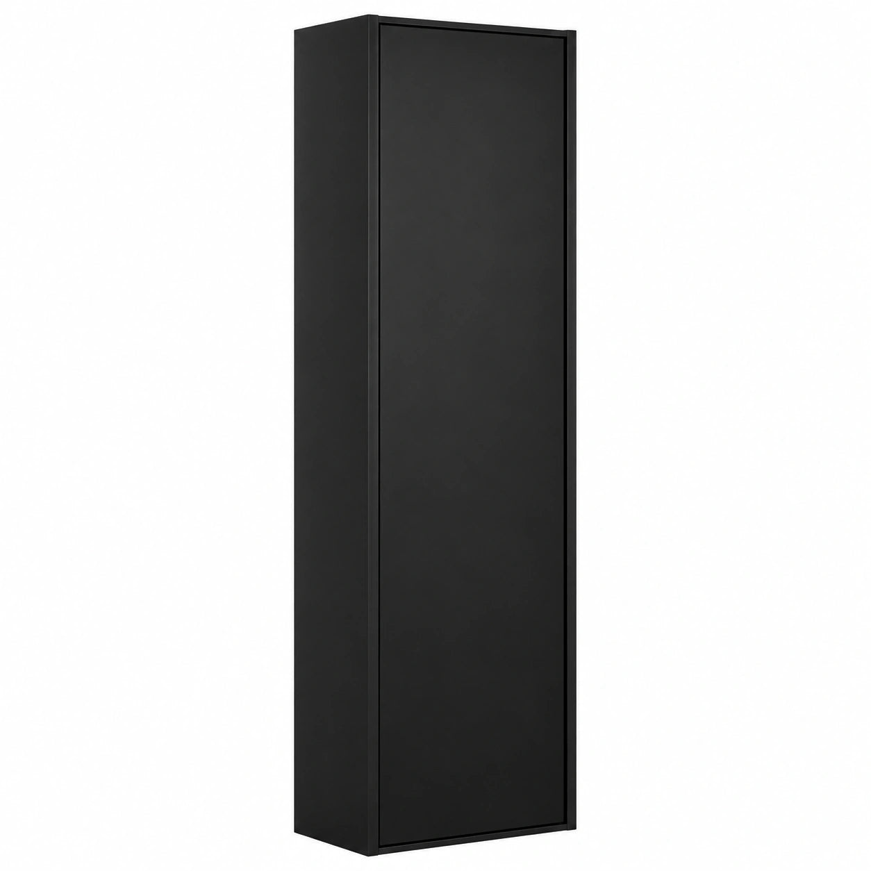 Hochschrank – 35 × 35 × 135 cm, mit Stauraum, Schwarz