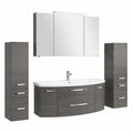 Waschtischunterschrank – 120 cm, mit LED-Beleuchtung, aus Keramik