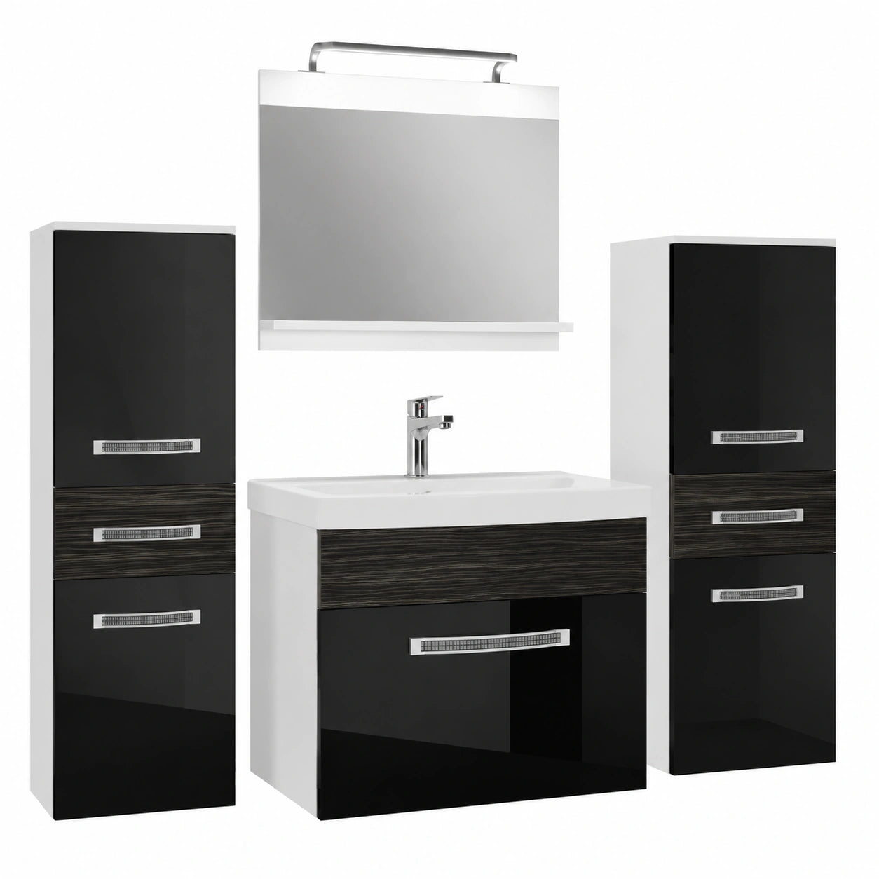 Unterschrank – Schwarz, für Badezimmer