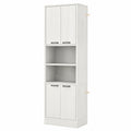 Badschrank – 56 × 30 × 190 cm, mit mehreren Türen, aus Eichenholz