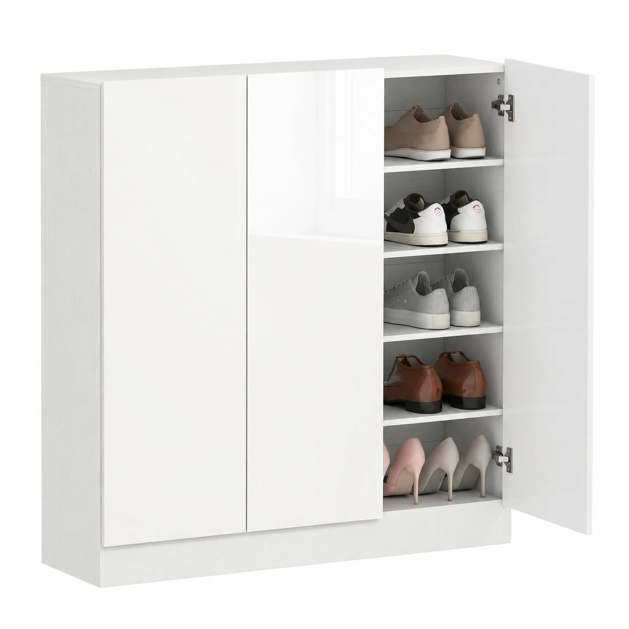Schuhschrank – 106,4 × 34 × 108,5 cm, mit Ablagen